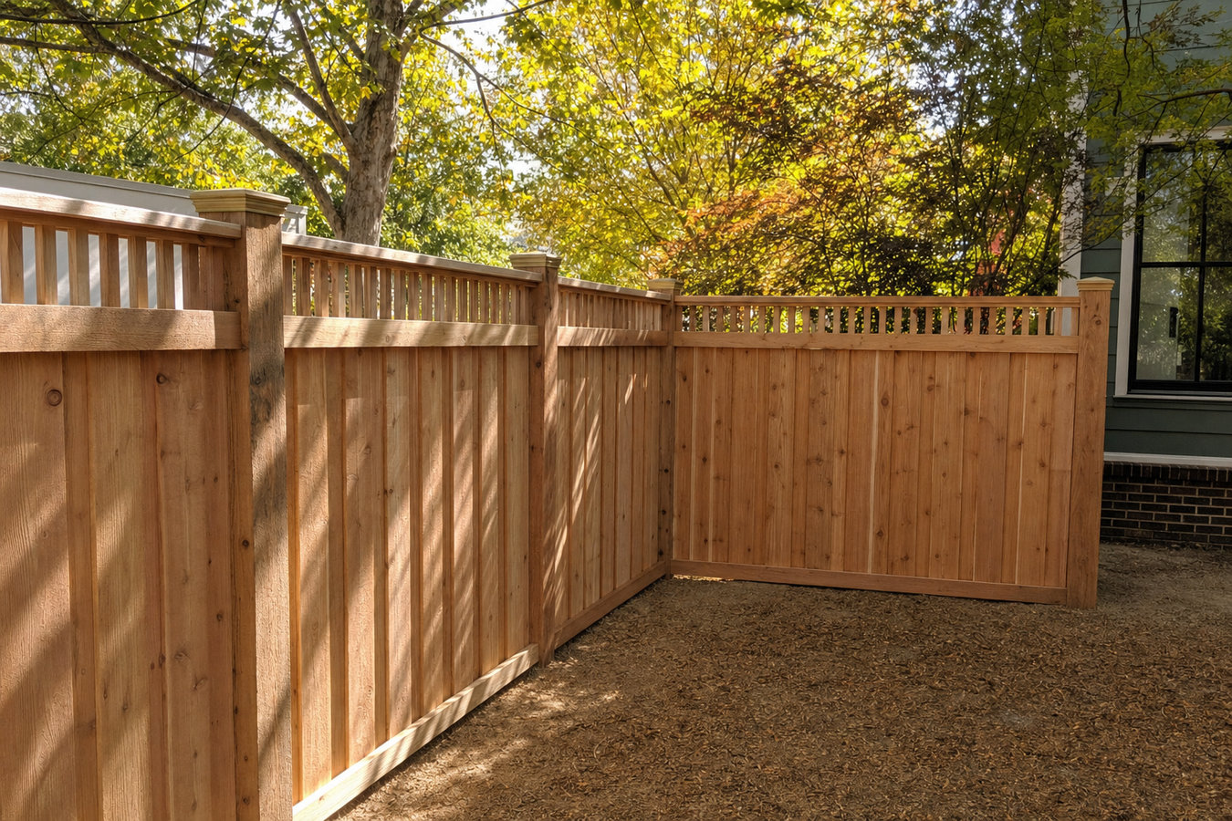 Privacy fence installation